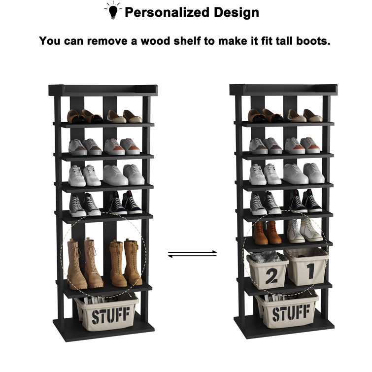 Shoe rack for size 14 online shoes